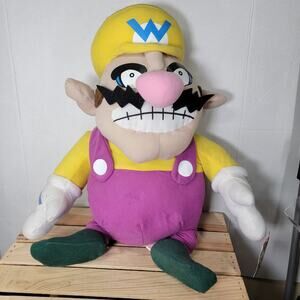 VINTAGE Rare 2004 Nintendo Wario Large Plush - NWT